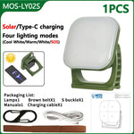 lampe camping led vert olive rechargeable moderne câble usb chargeur portatifextérieur