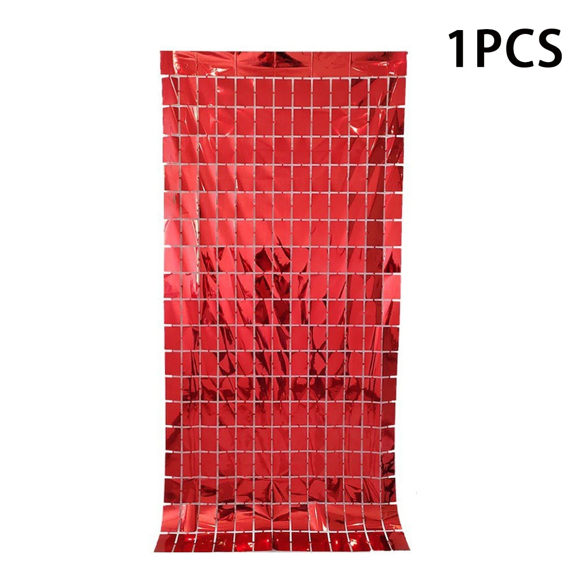 rideau lumineux carré moderne mosaïque brillante rouge blanc argent or anniversaire noël mariage festif
