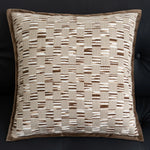 housse coussin polyester géométrique beige marron nordique contemporain adhésif tassel decoration intérieur voiture