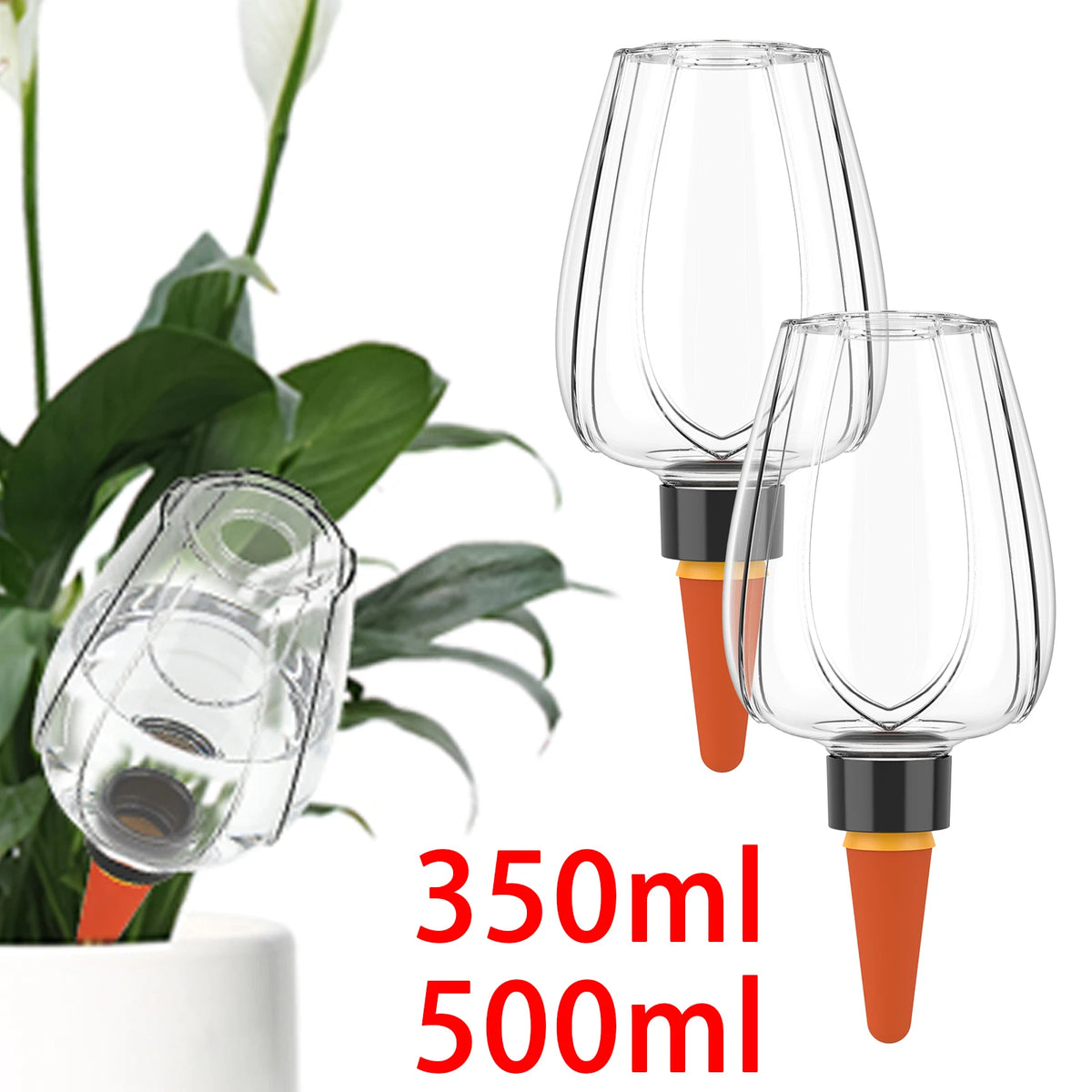 distributeur eau automatique plantes transparent moderne pratique adhésif kit arrosage lent contrôle goutte goutteintérieurextérieur