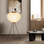 Lampadaire japonais dans un salon moderne