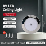 lampe led moderne adhésive éclairage intérieur véhicule blanc 6000k tactile 12v 24v 185mm 150mm