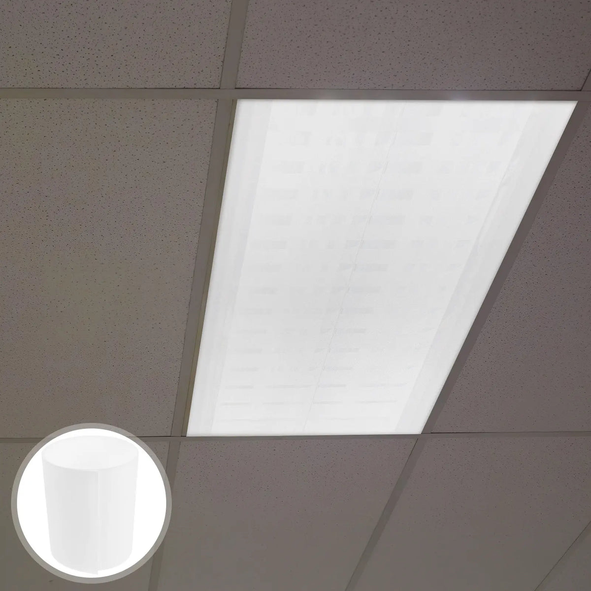 diffuseur lumière led flexible blanc moderne panneau mat pliable décoration intérieure cache lumiere câble
