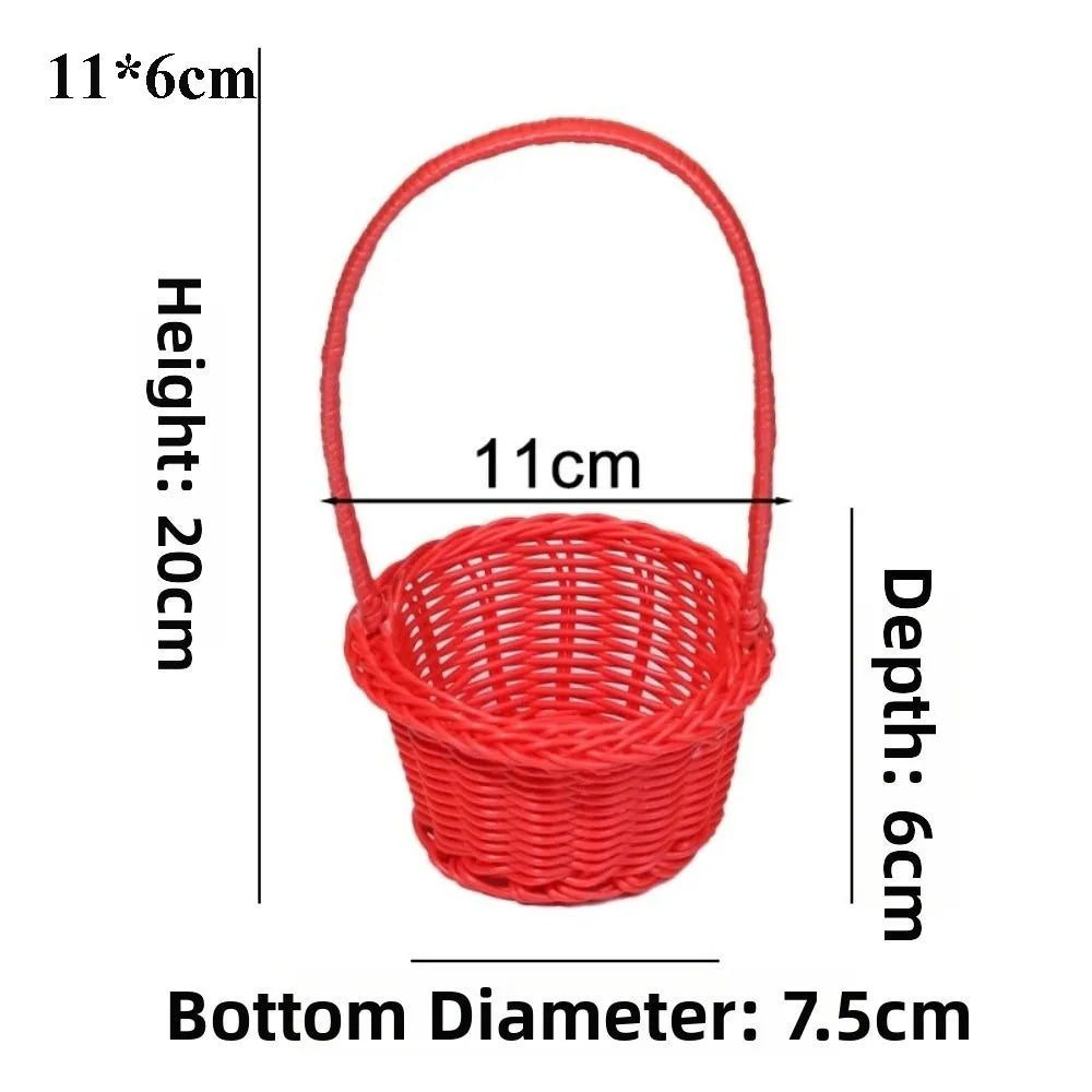 panier tressé rotin réutilisable couleur beige blanc vert rose traditionnel respectueux environnement poignée