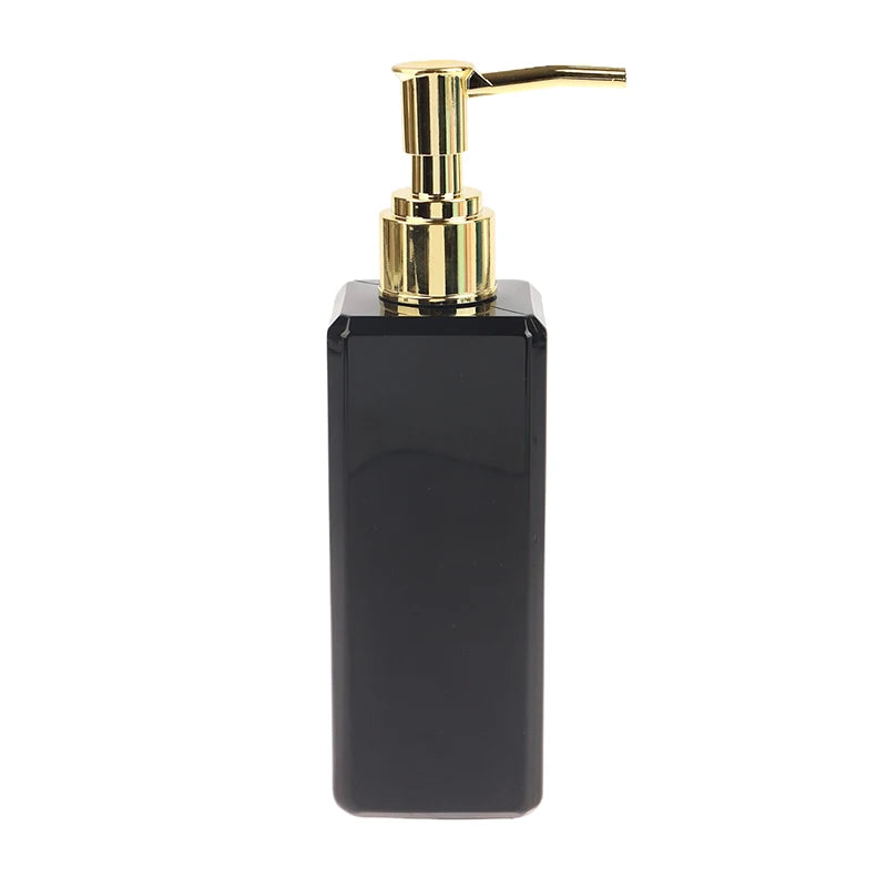 distributeur savon liquide bouteille rechargeable pompe contemporain rose clair vert pastel noir blanc mat