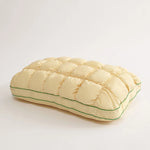 coussin puff grid doux blanc rose violet gris poignée confortable maison lit