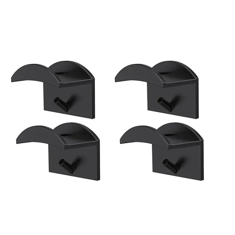 supports stockage murals adhésifs casquettes rouges noires brodées minimalistes 10 pièces