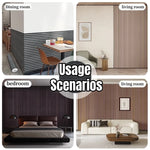 papier peint autoadhésif vinyle moderne rayures beige noir 10m résistant l'eau chambre salon