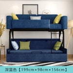 canapé lit pliant moderne gris bleu jaune blanc tissu floral high elastic foam sponge