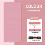 tapis yoga rose noir antidérapant épais 20mm lignes verticales contemporain opalescent