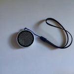collier lumineux led blanc noir matrice technologique rechargeable sans fil
