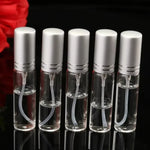 spray verre transparent argenté moderne minimaliste 10ml bouteille rechargeable cosmétique parfum liquide tonique