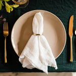 serviettes coton réutilisables rustiques serviettes table maison fête mariage rouge orange
