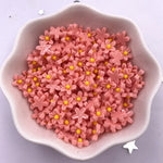 pierres précieuses artificielles multicolores fleurs miniatures résine décoratives 8mm occasionnelles anniversaires mariages fêtesscrição nail