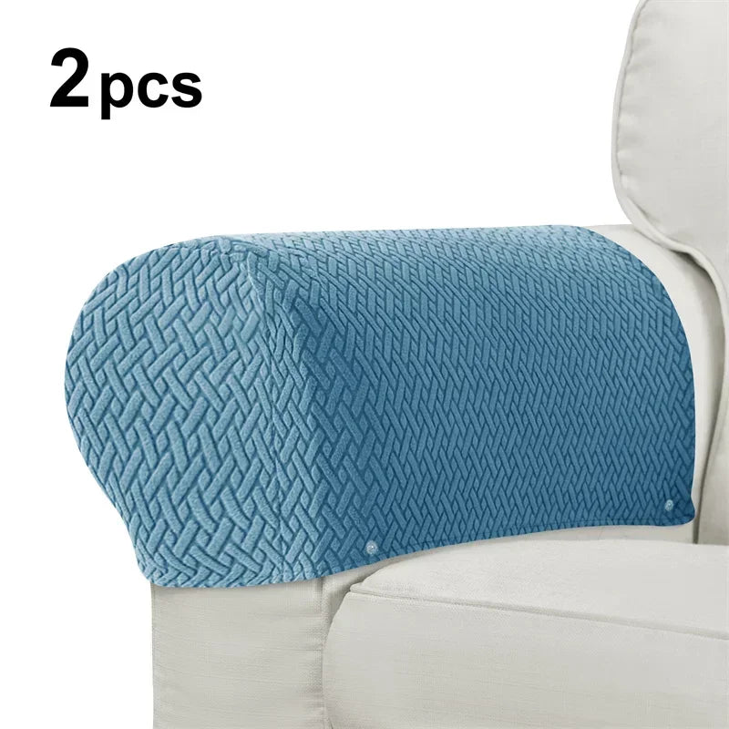 protège accoudoirs canapé gris marron beige bleu marine tissu jacquard moderne pièces