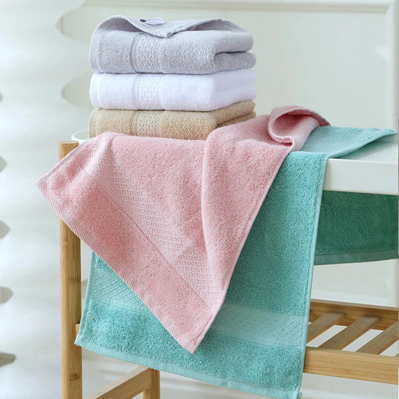 serviette bain coton pur douce absorbante grande taille adulte visage corps classique