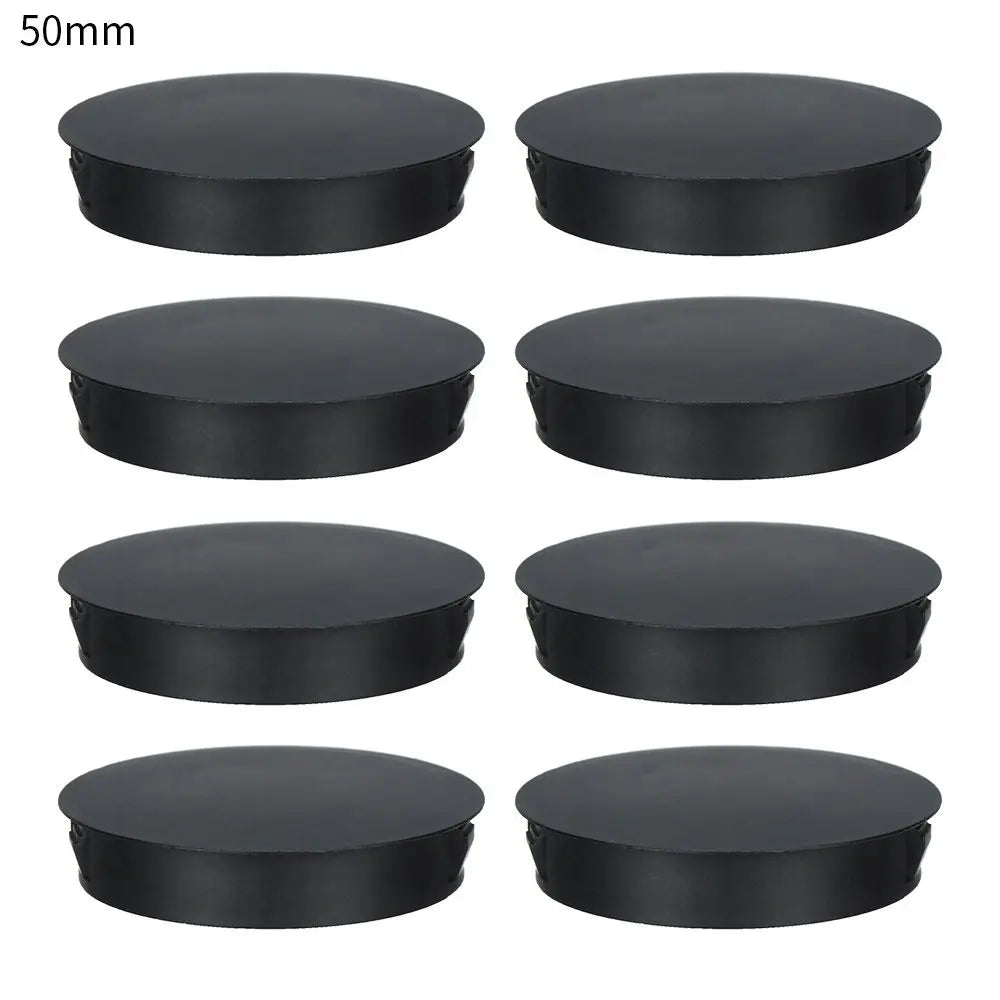 bouchons trou noirs plastique adhésifs pratiques pièces round variées dimensions