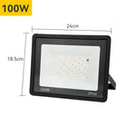 projecteur led rgb 220v ip66 étanche noir moderne bras articulé cordon long