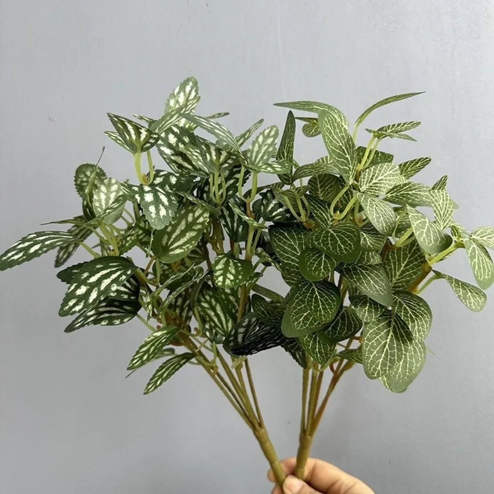 plantes artificielles vertes feuilles pentagonales moderne intérieur branche naturelle aspect réel