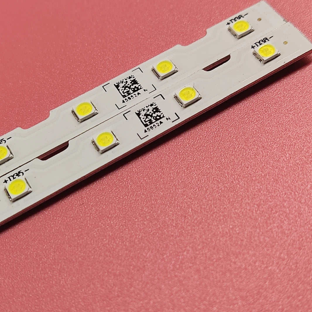 ruban led blanc moderne adhésif 38 diodes 540mm 6v led points jaunes flux lumineux