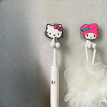 porte brosse dents animaux chatons pois adhésif mignon rose blanc gris