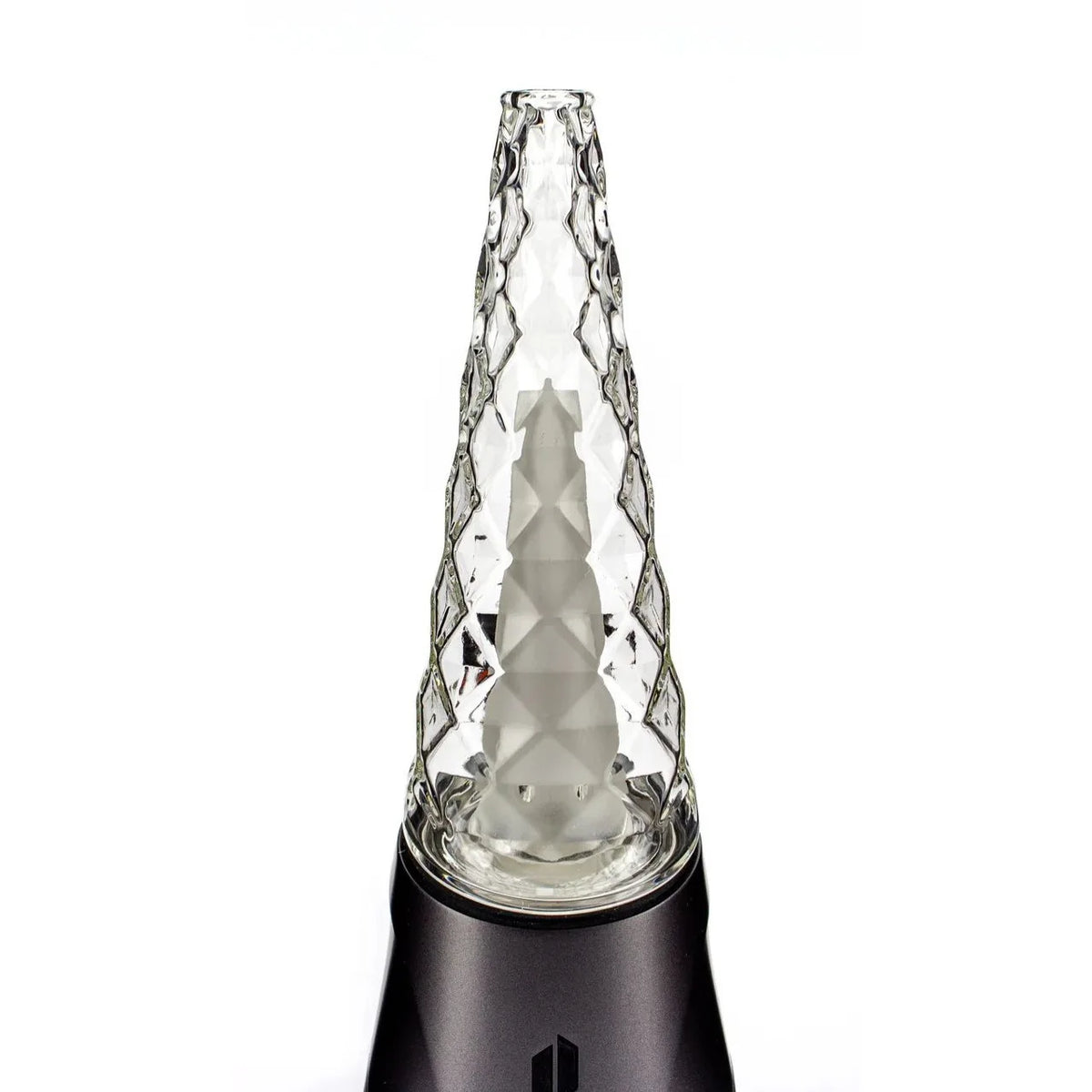 vase verre bleu rose violet texturé moderne facettes