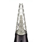vase verre bleu rose violet texturé moderne facettes