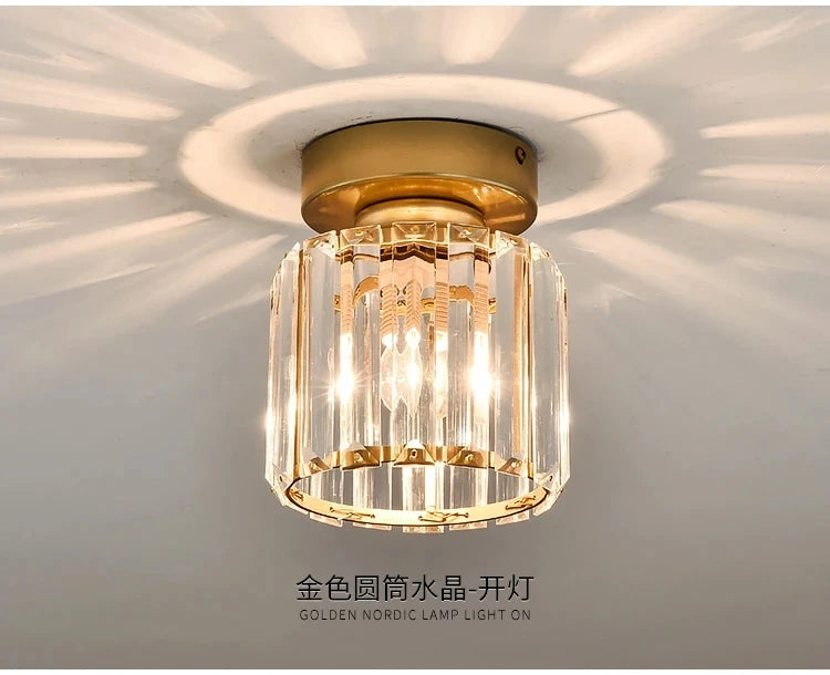 lampe moderne cristal noir doré transparent élégante décoration intérieure chambre restaurant