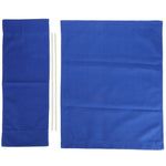 serviette moderne bleu uni polyester tissé extérieur accueil deux modernes
