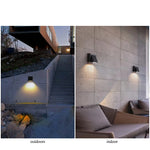 applique murale led moderne noire géométrique 3000k 6500k certifiée rohs