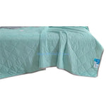 couverture polyestère moderne rose vert bleu motif géométrique opacité 200x230cm fixation