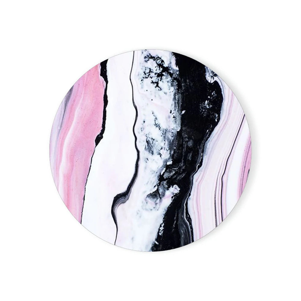 sous verres marbrés modernes élégants noir blanc doré rose bleu gris