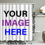 rideau douche personnalisable tissu plissé supérieur moderne personnalisable serviettes savons étagères 180cm large 200cm