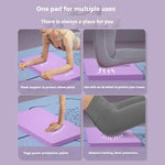 tapis yoga antidérapant violet texturé exercices physiques fitness contemporain minimaliste