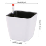 pots plante auto arrosage hydroponique blanc violet noir gris moderne