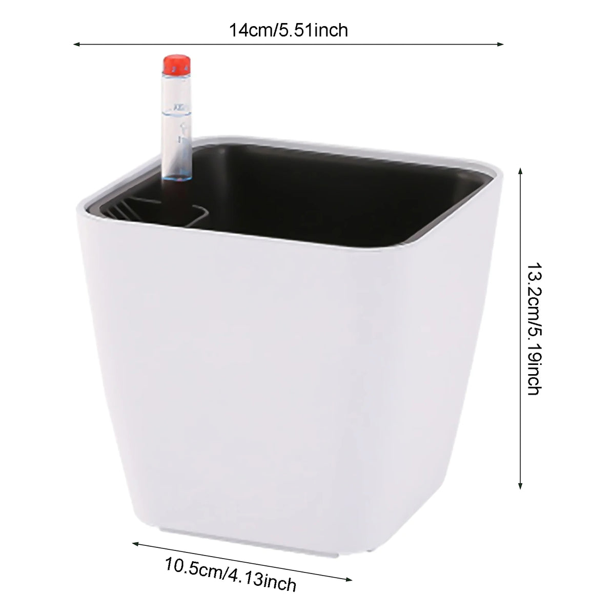 pots plante auto arrosage hydroponique blanc violet noir gris moderne