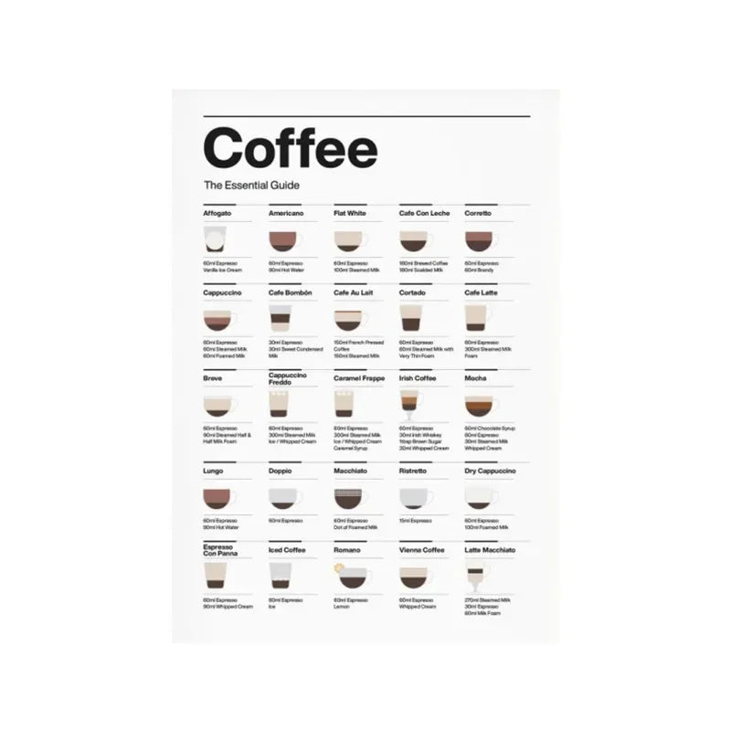 affiche guide impressions toile moderne nature morte blanc noir cadre bois clair vertical sans