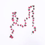 guirlande artificielle fleurs roses décoration mariage anniversaire intérieur romantique