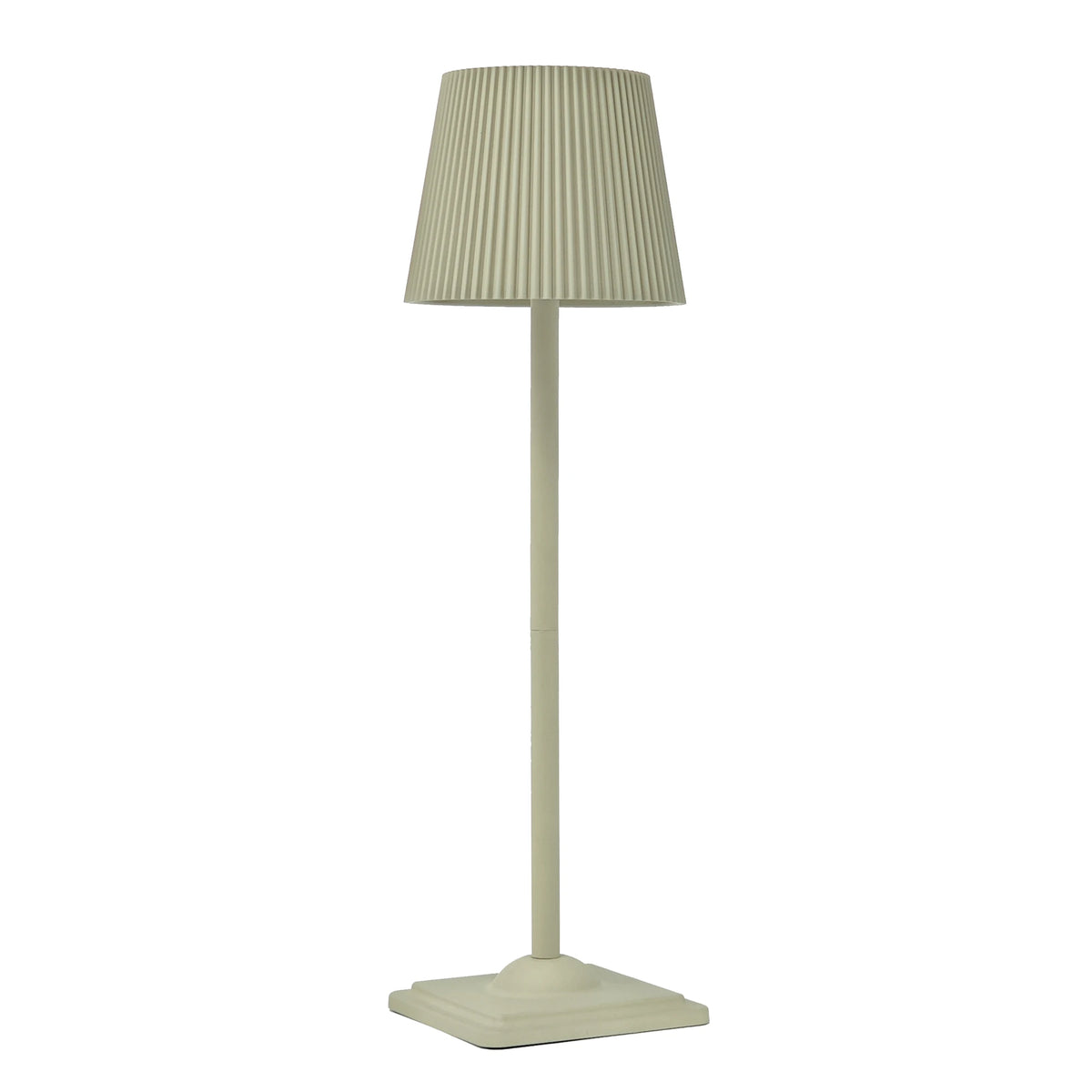 lampe table vert foncé plissée moderne rechargeable led 5v batterie lithium cem rohs