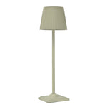 lampe table vert foncé plissée moderne rechargeable led 5v batterie lithium cem rohs
