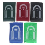 tapis prière portable géométrique vert bordeaux noir moderne polyester main