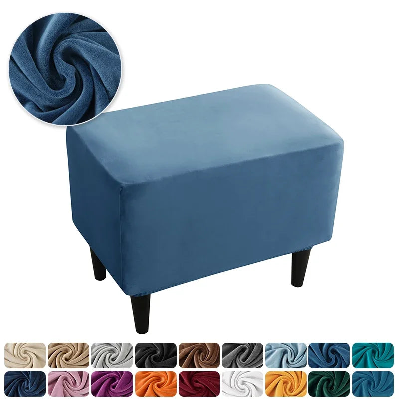 housse fauteuil oreilles velours extensible repose pied salon salon chambre