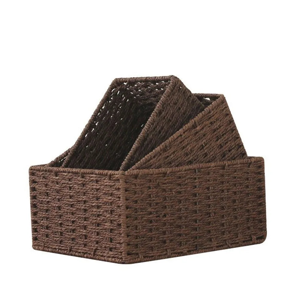 paniers tissage osier beige marron rouge vin vert bleu rustique naturel respectueux environnement