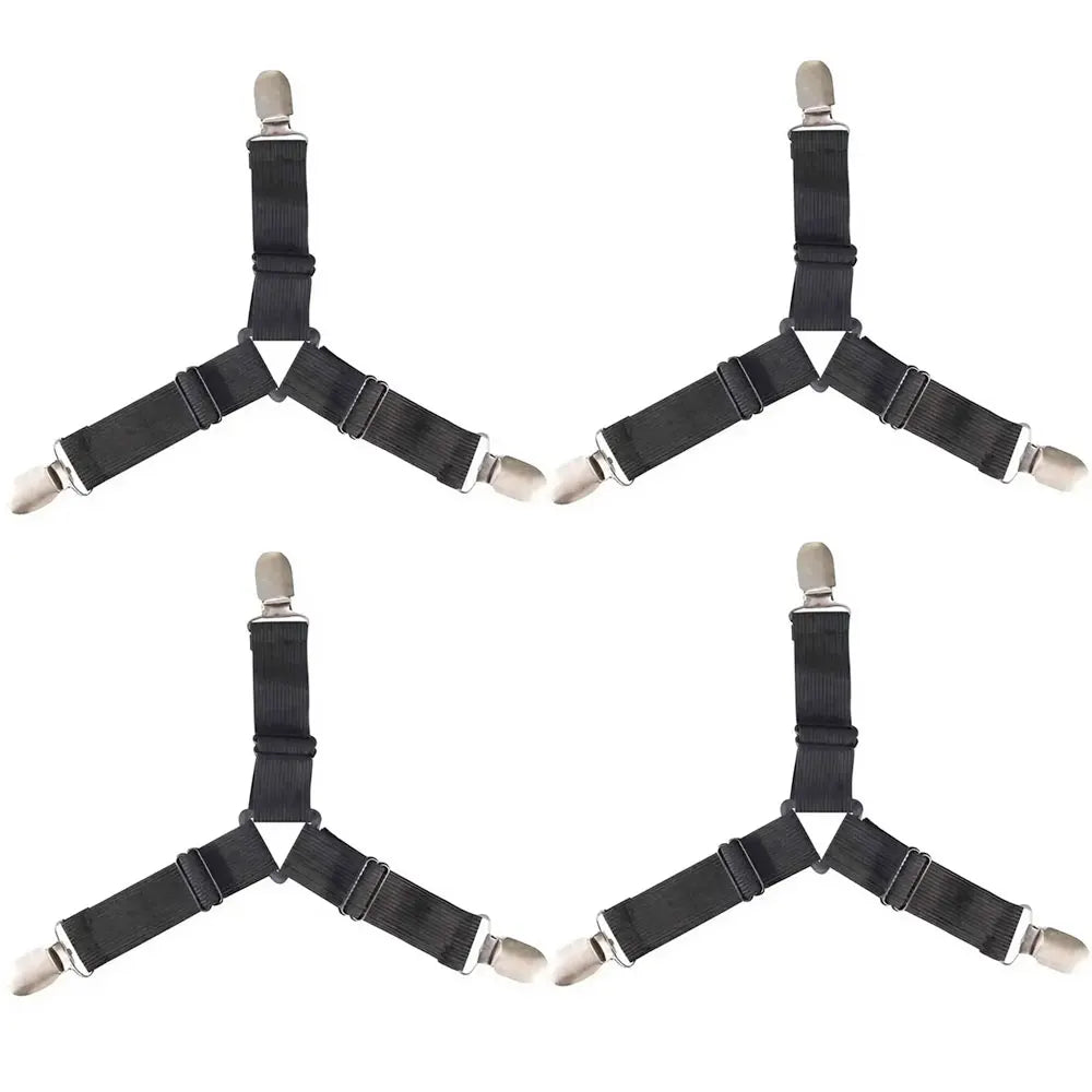 sangles lit élastiques clips métalliques noir blanc réglables moderne chambre coucher sécurité confort horizontal