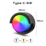 applique murale led moderne noire blanche controle app telecommande étanche alexa google