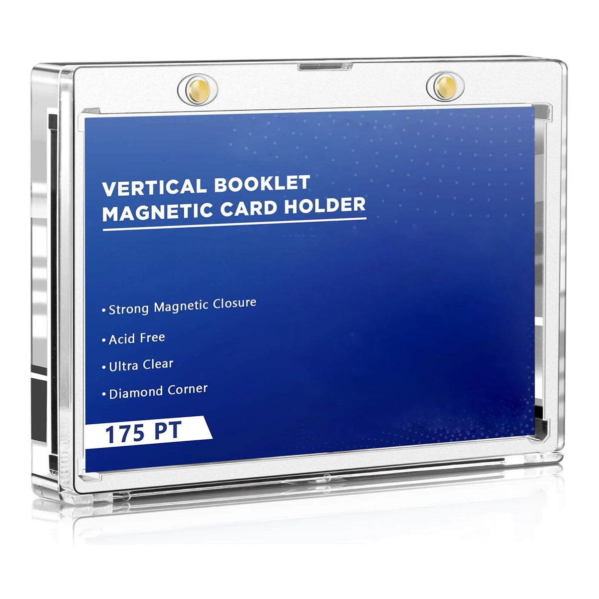 porte cartes magnétique aimants transparent moderne 13cm 9cm cartes inclusion anti uv protection