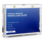 porte cartes magnétique aimants transparent moderne 13cm 9cm cartes inclusion anti uv protection