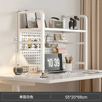 étagère murale moderne blanc perforée adhésive support tablettes crochets boîte crayons lampe horloge vase