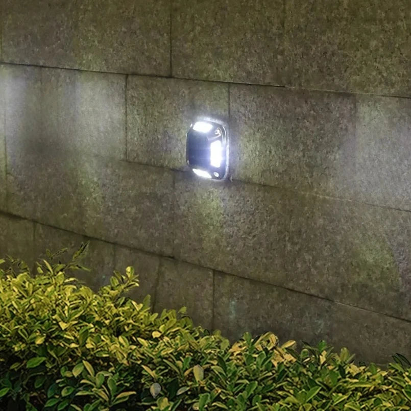 lampe solaire argentée moderne led ip65 protection extérieure tringles facile