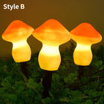 lumières solaires extérieures champignons colorées autoinstallation ip65 led